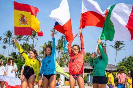 © IWSA media: Suardiaz, Novotna, Kluszczynska and Spanu all had reasons to celebrate